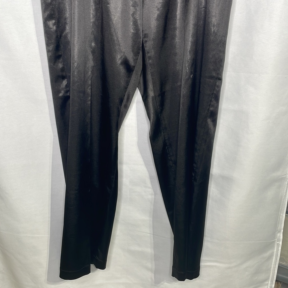 Lane Bryant black satin trousers - Picture 2 of 5